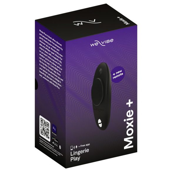 We-Vibe Moxie+ - smart klitorisvibb med fjärrkontroll (svart)