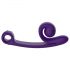 Snail Vibe Curve - 2i1 klitorisstimulerande vibrator (lila)