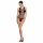 Passion BS086 - genomskinlig body med remmar (svart) - S-L