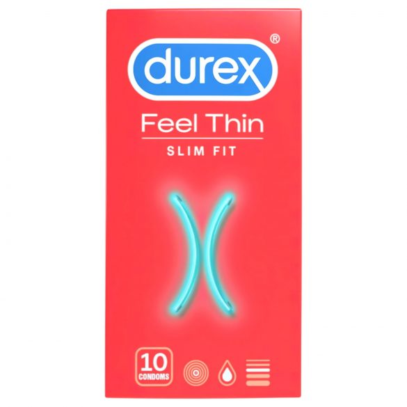 Durex Feel Thin Slim Fit - tunn och äkta känsla kondom (10 st)