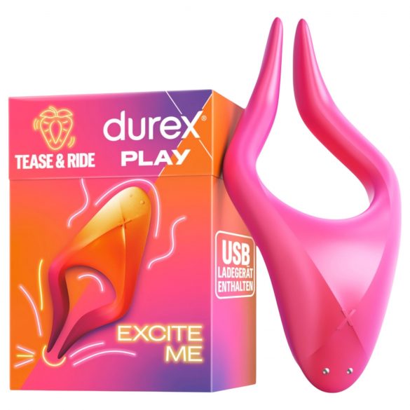 Durex Tease & Ride - Kittlande njutning för erogena zoner (rosa)