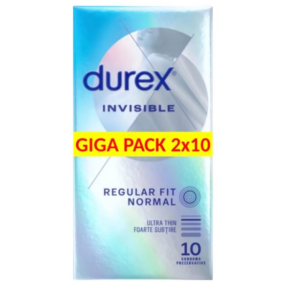 Durex Invisible Extra Thin - 20-pack känsliga kondomer