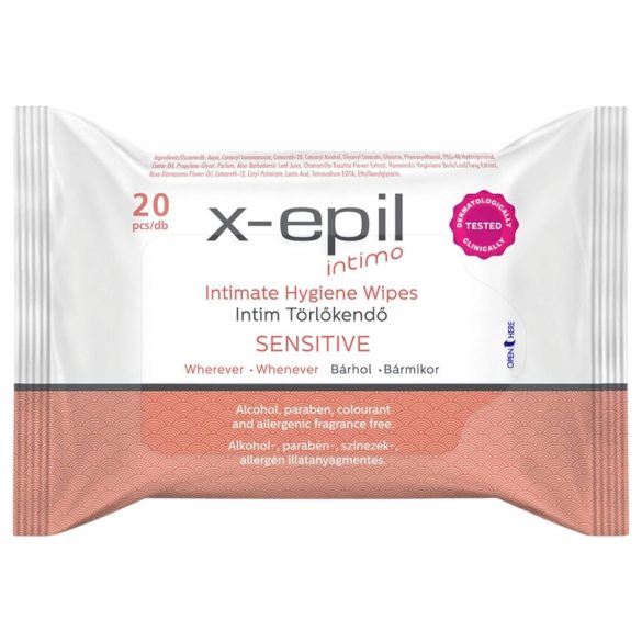 X-Epil Intimo Sensitive - Intimservetter (20 st)