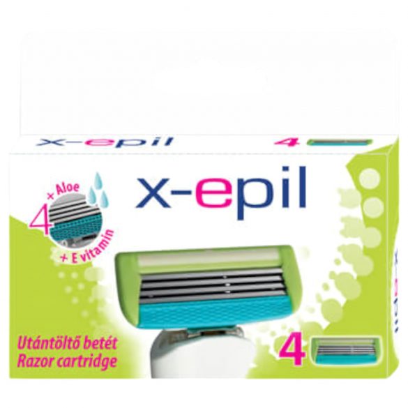 X-Epil - damrakhyvelblad 4-pack