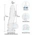 Addiction Crystal - sugande dildo (transparent) - 18cm