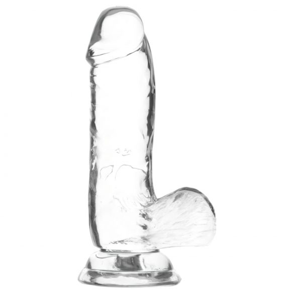 Addiction Crystal - Bas med kulor dildo, transparant - 15cm