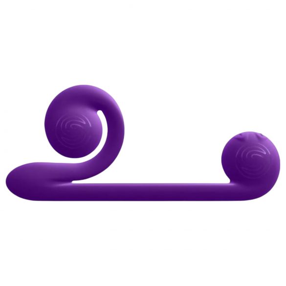 Snail Vibe Duo - uppladdningsbar 3in1 vibrator (lila)