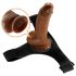 Pretty Love Harness med universaldildo - 17 cm (svart)