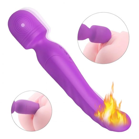 Sex HD Iris - Dubbelmotorig värmande vibrator i lila