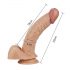 Lovetoy Real Extreme - G-punkt dildo - 21 cm (naturlig)