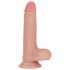 Lovetoy Nature Cock - Äkta dubbellager dildo - 18cm (naturfärg)