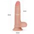 Lovetoy Nature Cock - Äkta dubbellager dildo - 18cm (naturfärg)