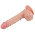 Realistisk Dildo Nature Cock - Sugpropp, 21cm (Naturlig)