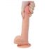 Realistisk Dildo Nature Cock - Sugpropp, 21cm (Naturlig)