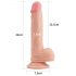 Realistisk Dildo Nature Cock - Sugpropp, 21cm (Naturlig)