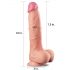 Lovetoy Nature Cock - Dubbel lager naturtrogen dildo - 25cm