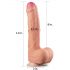 Lovetoy Naturstavar - Dubbel lager, realistisk dildo - 28cm (naturlig)