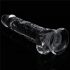 Lovetoy Flawless: Transparent Dildo med sugkopp - 19 cm