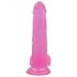 Lovetoy Jelly Studs - realistisk dildo med fot - 20 cm (rosa)