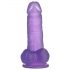 Lovetoy Jelly Studs - Livfull Dildo med Bas - 15 cm (Lila)