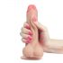 Lovetoy Sliding-Skin - Dubbel lager dildo - 18 cm (naturlig)