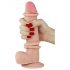 Lovetoy Sliding-Skin - Dubbel lager dildo - 21 cm (naturlig)