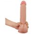 Lovetoy Sliding-Skin - Dubbel skikt dildo - 23cm (naturlig)