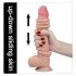 Lovetoy Sliding-Skin - Dubbel skikt dildo - 23cm (naturlig)