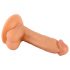 Mr. Rude - Naturlig sugkopp-dildo med pung, 17 cm