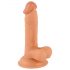 Mr. Rude - Naturlig sugkopp-dildo med pung, 17 cm