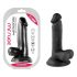 Mr. Rude - naturtrogen sugproppdildo - 17 cm (svart)