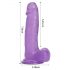 Tracy's Dog Jelly 8 - sugande dildo med sugfot (lila)