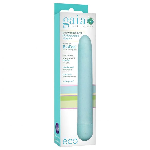 Gaia Eco L - miljövänlig stavvibrator (blå) - stor