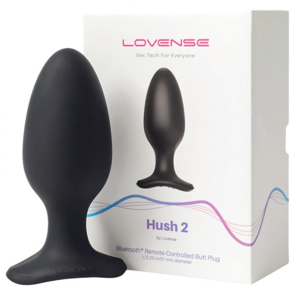 LOVENSE Hush 2 L - uppladdningsbar analvibrator (57mm) - svart