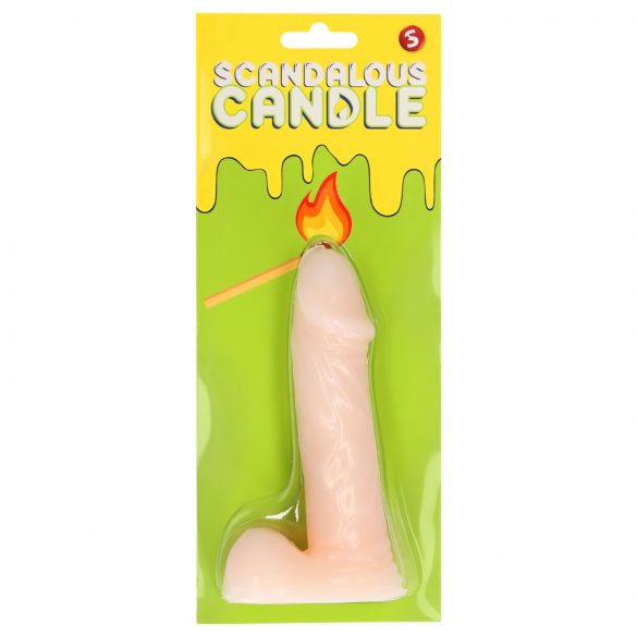 Skandalös – ljus – penis med testiklar – natur (133 g)