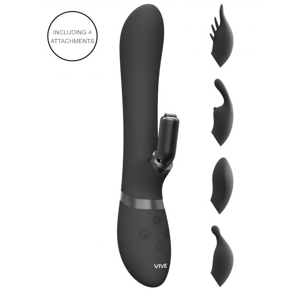 Vive Chou - 4-i-1 klitorisstimulerande vibrator (svart)