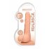 RealRock Dong 8 - naturtrogen dildo med pung (20cm)