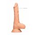 RealRock Dong 8 - naturtrogen dildo med pung (20cm)