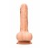 RealRock Dong 8 - naturtrogen dildo med pung (20cm)