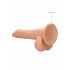 RealRock Dong 8 - naturtrogen dildo med pung (20cm)