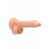 RealRock Dong 8 - naturtrogen dildo med pung (20cm)