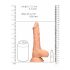 RealRock Dong 8 - naturtrogen dildo med pung (20cm)