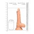 RealRock Dong 23 cm – naturtrogen dildo med pung