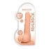 RealRock Dildo 10 - naturtrogen med pung (25cm)