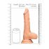 RealRock Dildo 10 - naturtrogen med pung (25cm)