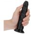 RealRock smal realistisk dildo - 15,5 cm (svart)