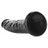 RealRock smal realistisk dildo - 15,5 cm (svart)