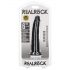 RealRock smal realistisk dildo - 15,5 cm (svart)