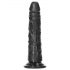 RealRock smal realistisk dildo - 15,5 cm (svart)