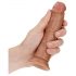 RealRock - realistisk dildo - 15,5cm (mörk natur)